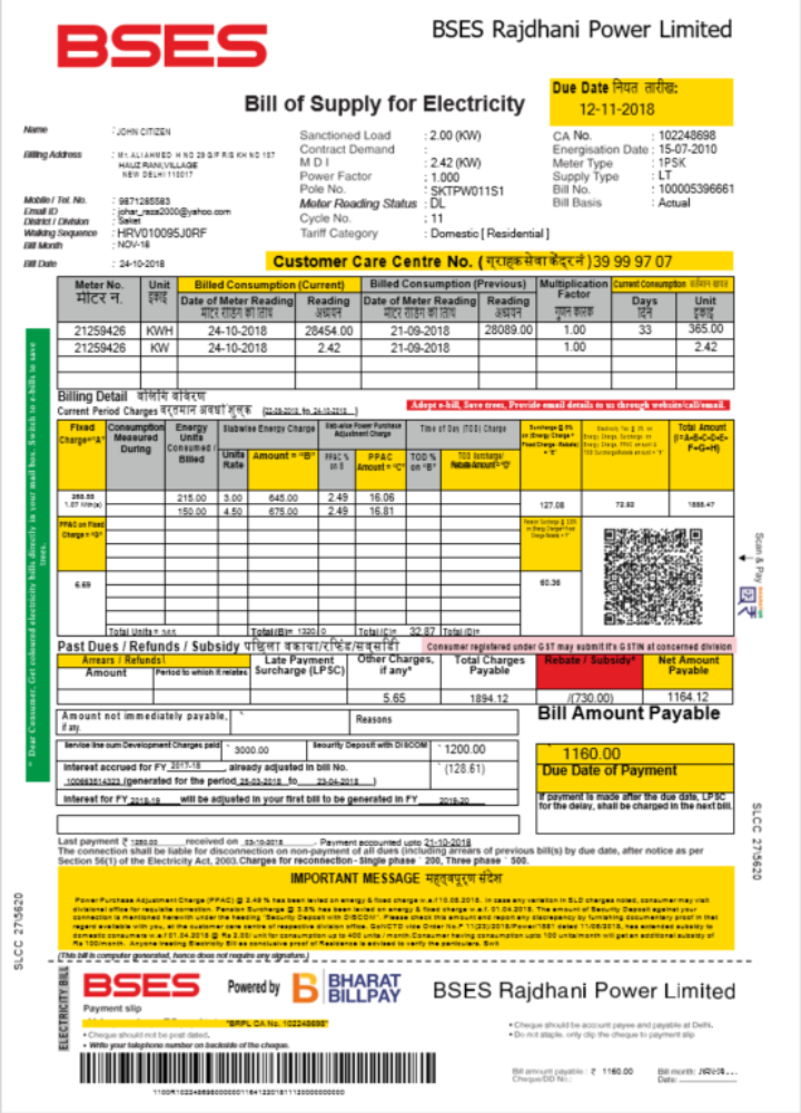  Minol USA business utility bill 